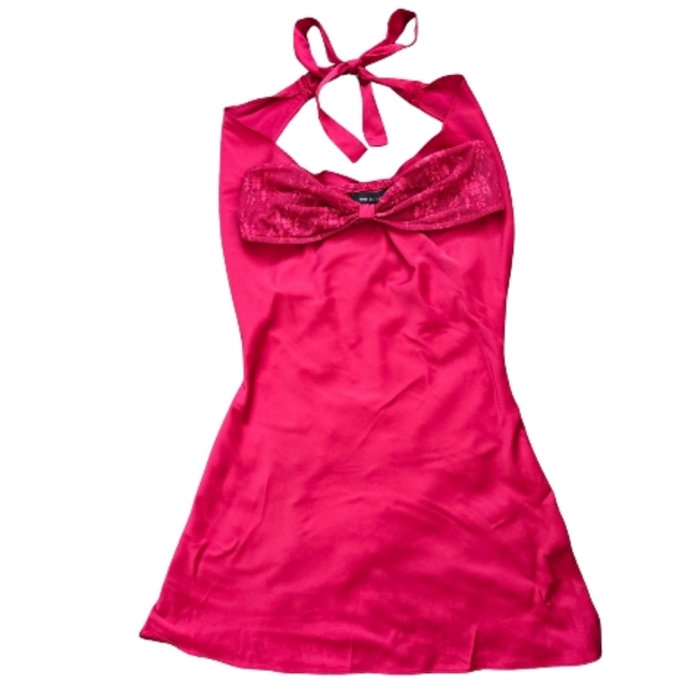 White Fox Boutique Pink Halter Dress